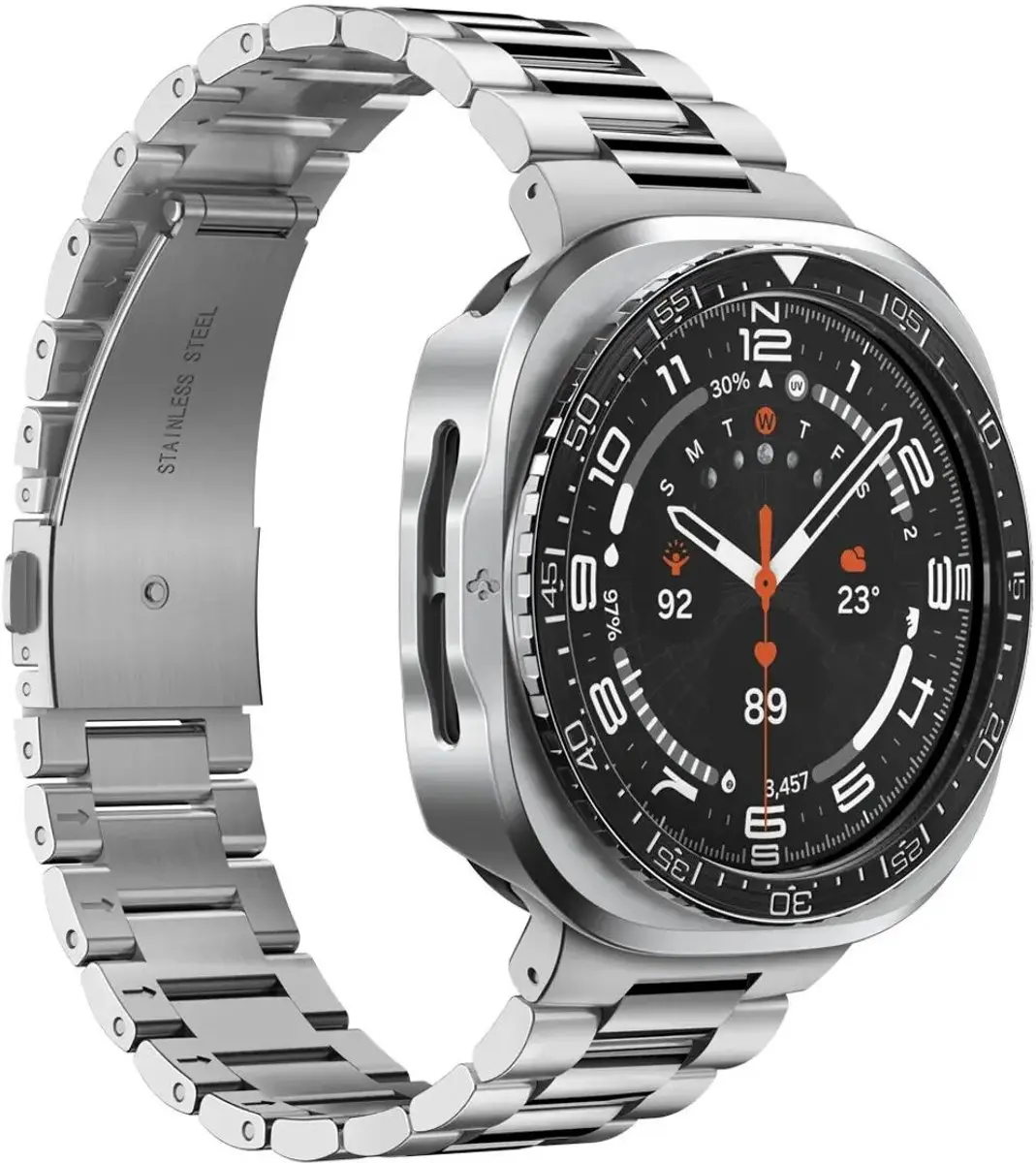 Spigen Bezel Tune Pro Samsung Galaxy Watch Ultra2 Hoesje - Zwart