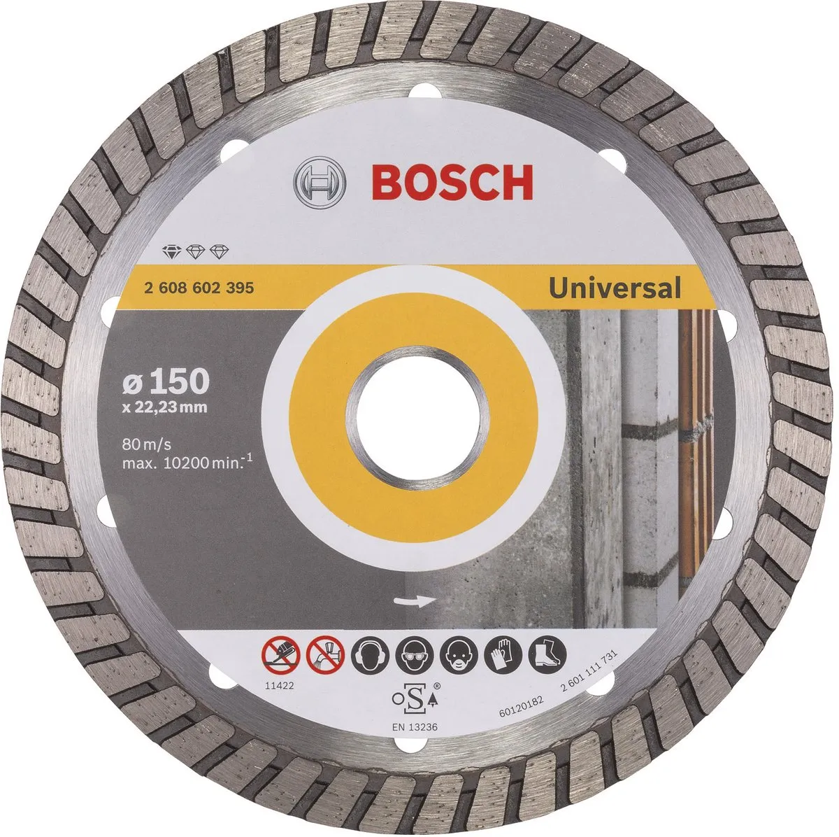 Bosch Diamantdoorslijpschijf Standard for Universal Turbo 150mm