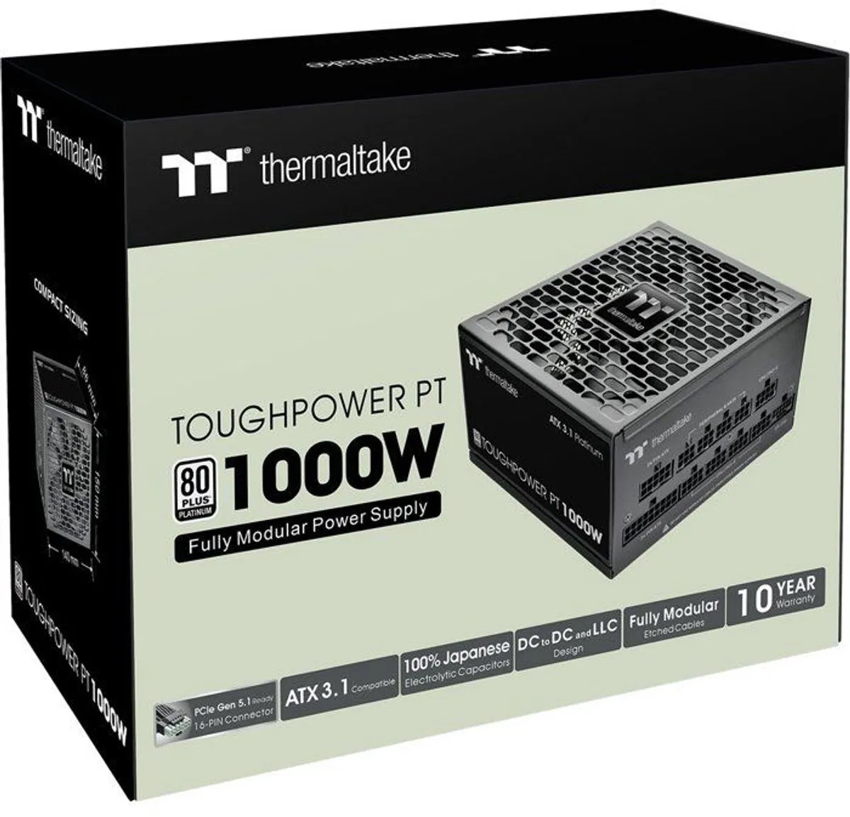 Thermaltake Toughpower PT 1000W power supply unit 24-pin ATX ATX Zwart