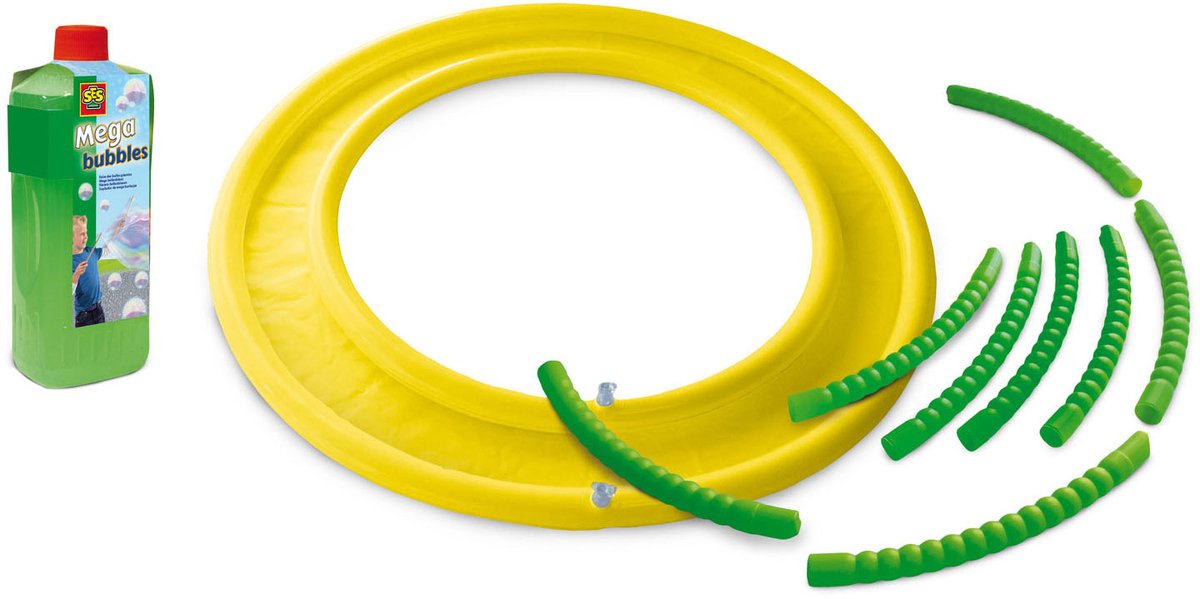 SES - Staan in een Mega bubble - bellenblaas - met opblaasbare sta ring, bubble ring en bellenblaassop