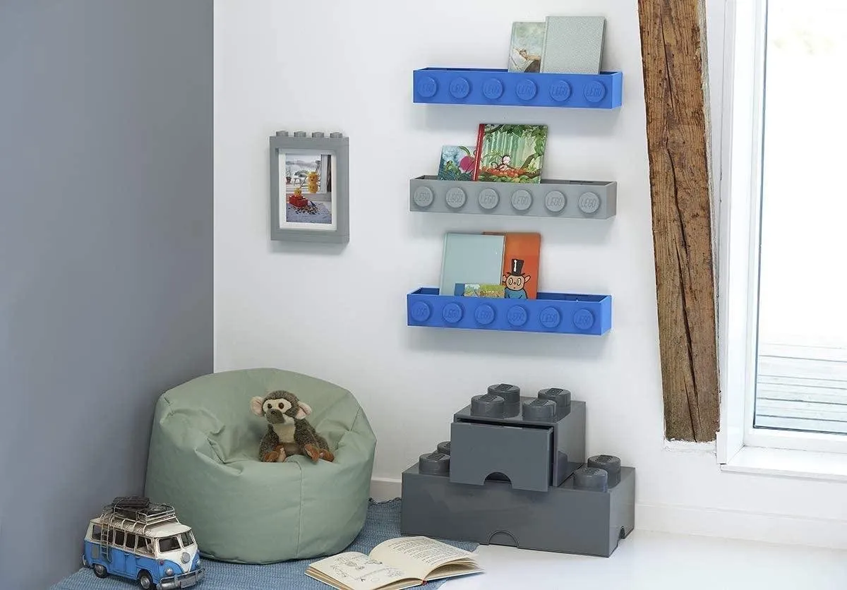 LEGO Iconic Boekenplank - Grijs
