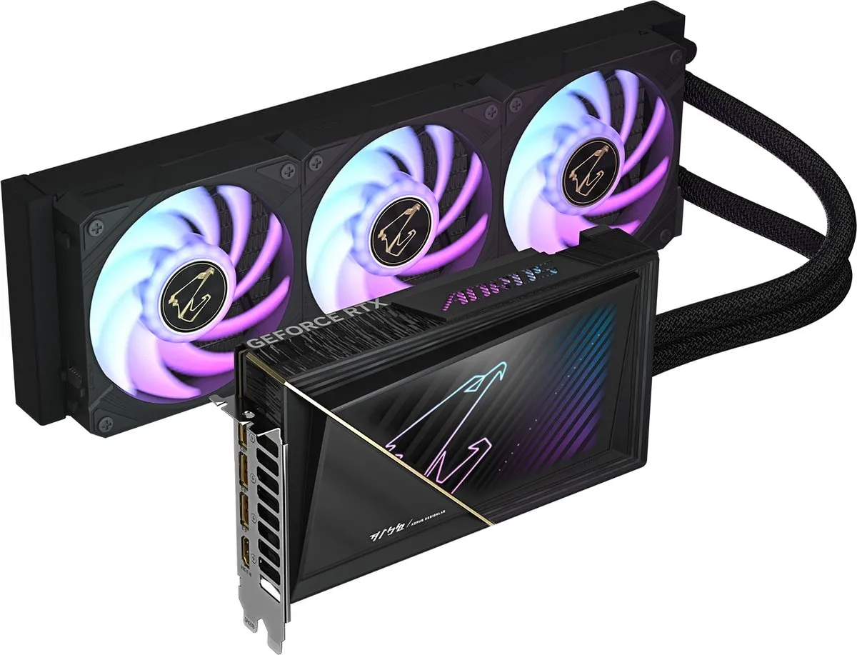 Gigabyte GeForce RTX 5080 AORUS XTREME WATERFORCE 16G Videokaart - 16GB GDDR7 - afbeelding 6 van 6