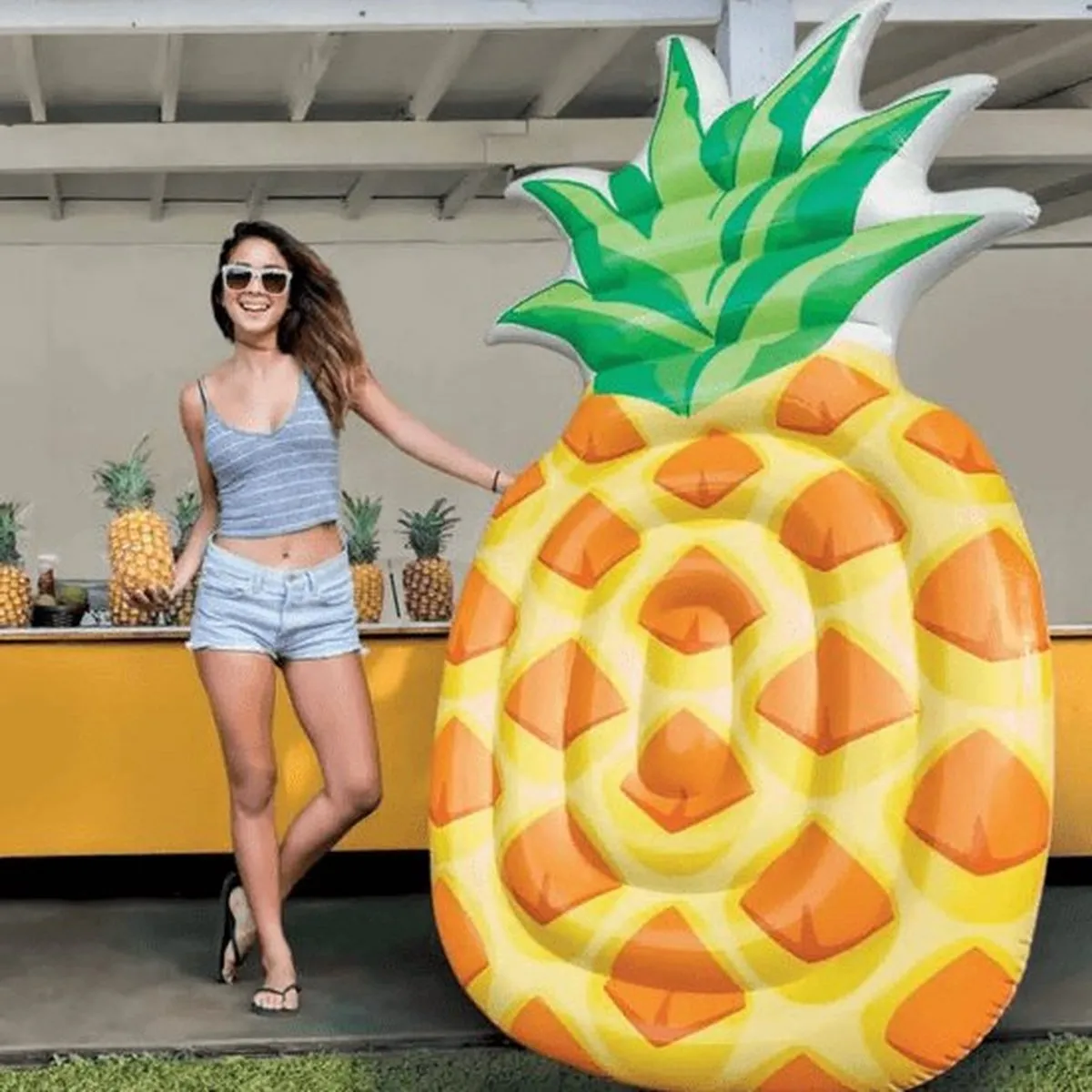 Intex Hawaiian Pineapple Luchtbed - Multicolor