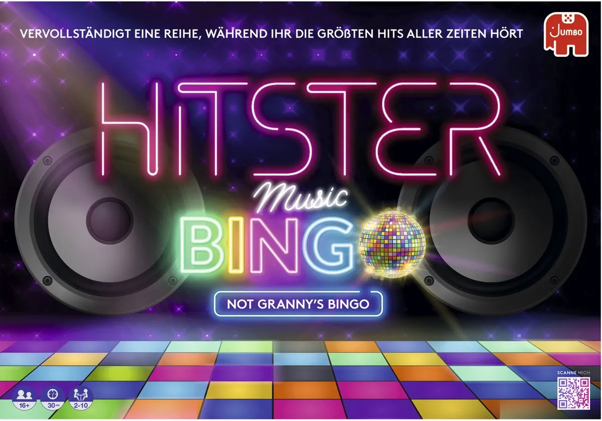 Jumbo Hitster Bingo Duitstalig - 3x AAA - 2-10 Spelers