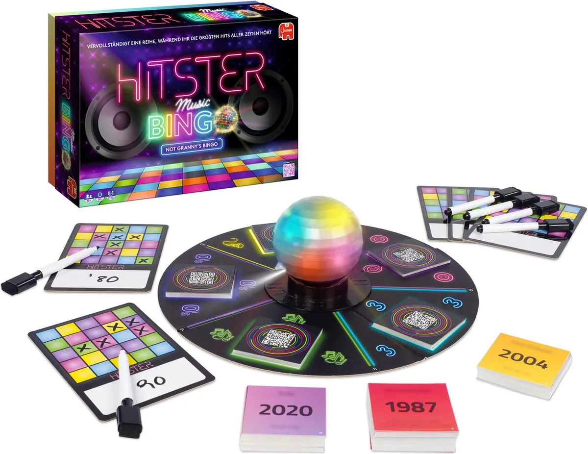 Jumbo Hitster Bingo Duitstalig - 3x AAA - 2-10 Spelers