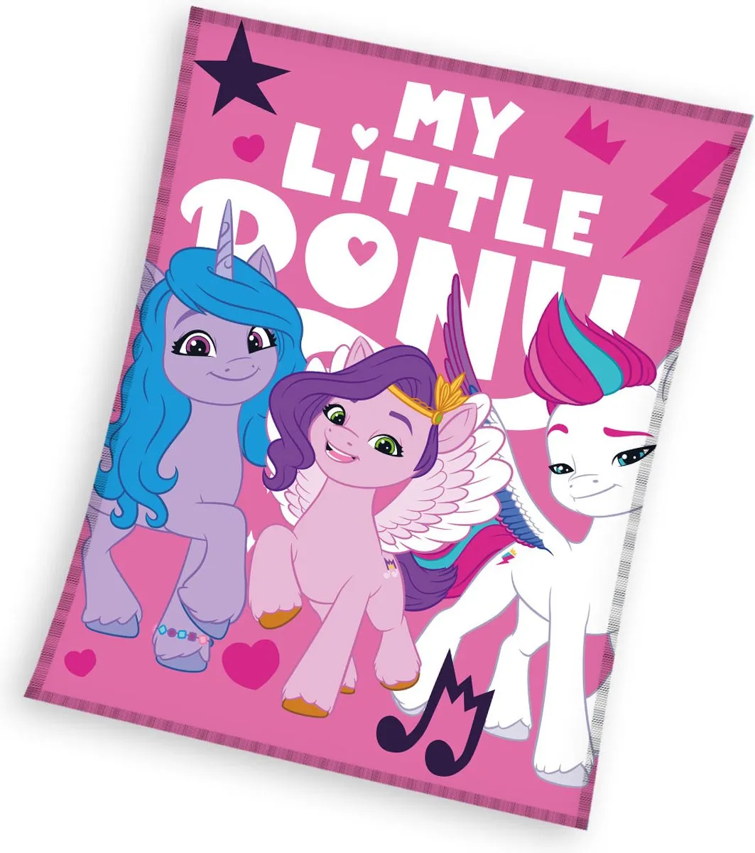 My Little Pony Fleece Plaid 130x170cm - Multicolor