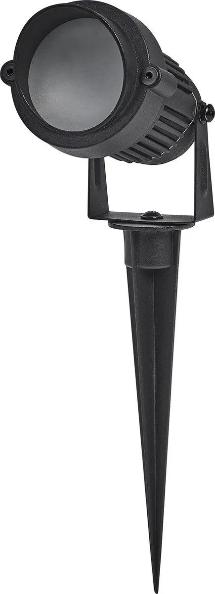 LEDVANCE ENDURA HYBRID SPOT SPIKE buitenlant., hybrideverl., 1W, 60lm, warm witte lichtkleur, 3.000K kleurtemperatuur, zwart, aluminium, beschermingsklasse IP44 en IP67, zonne-energie en netvoeding