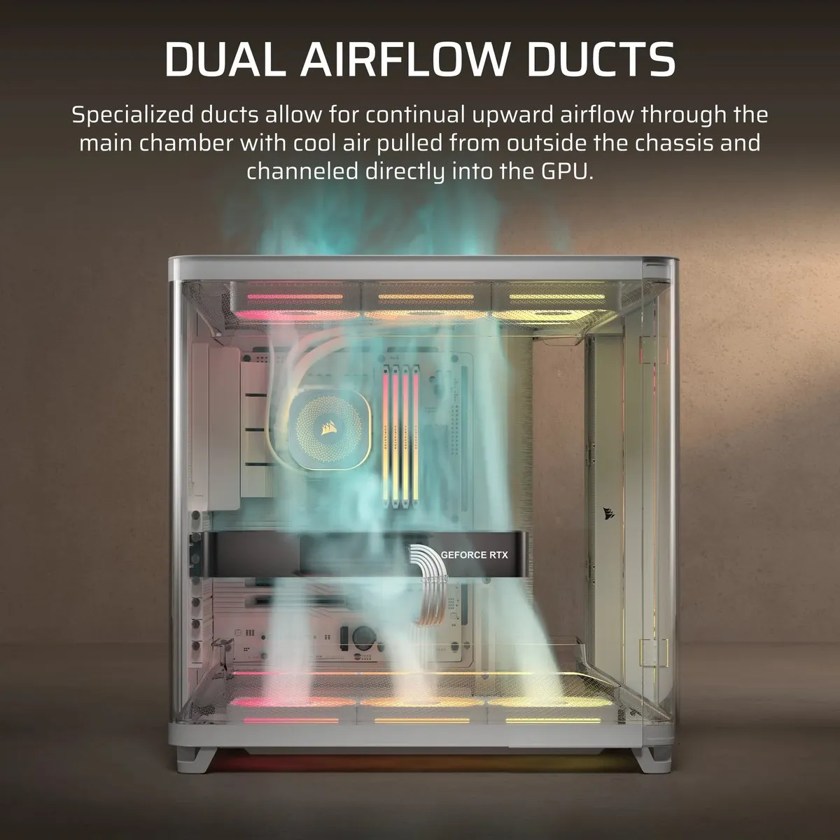 Corsair AIR 5400 LX-R Midi Tower - Wit - afbeelding 6 van 6