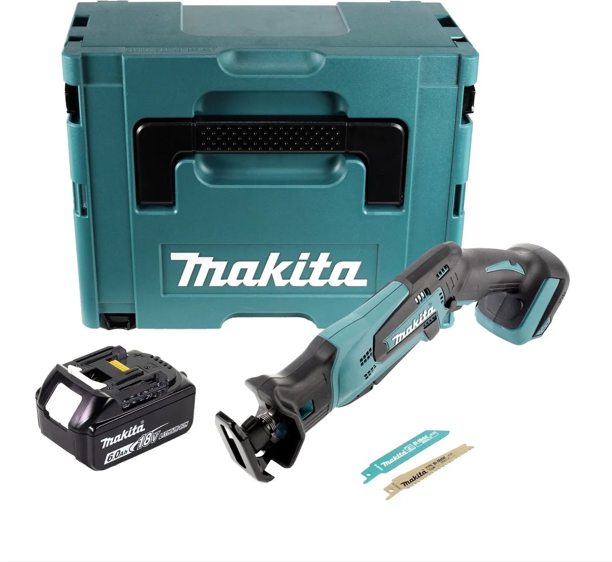 Makita DJR 183 G1J Reciprozaag 18V - 6,0Ah + Makpac - 1x Accu