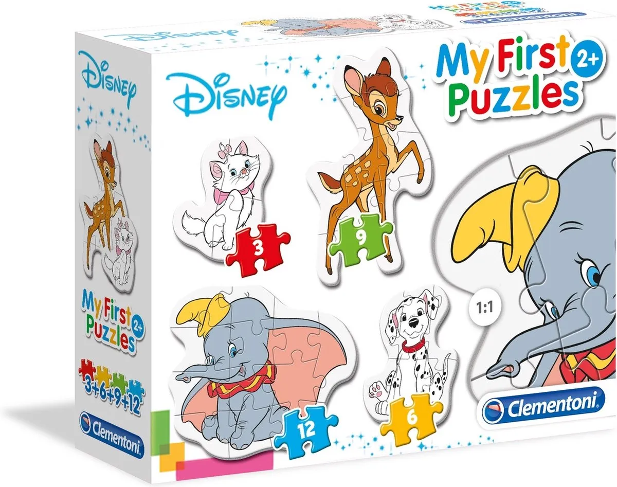 Clementoni My First Puzzles Disney Animal Friends - 4 Stuks 12-delig