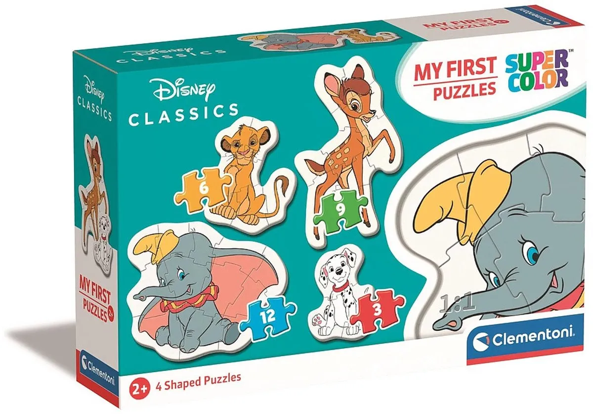 Clementoni My First Puzzles Disney Animal Friends - 4 Stuks 12-delig