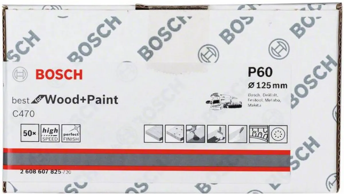 Bosch Schuurschijf C470 125mm - 50 Stuks