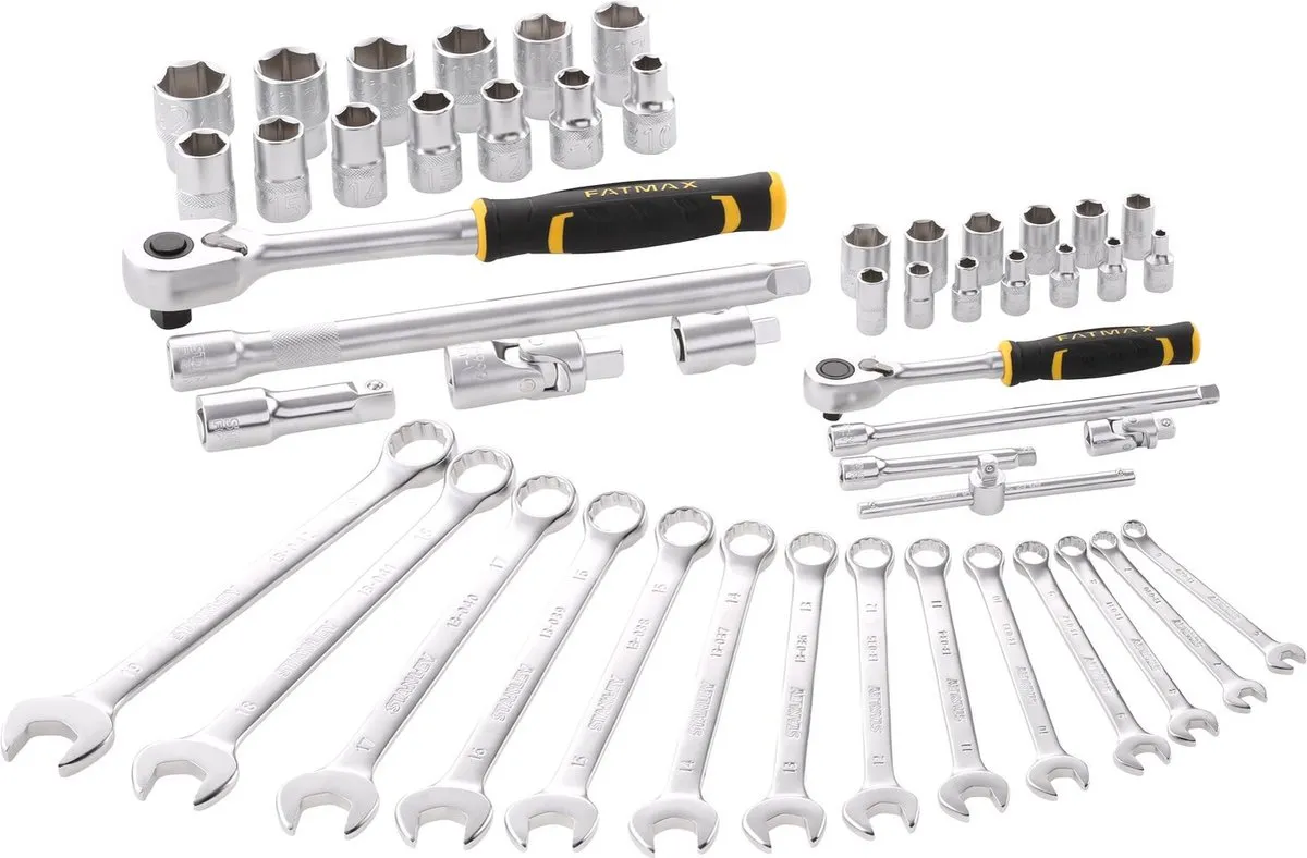 Stanley FATMAX Dopsleutel 1/4" + 1/2" Ringstekersleutel 49-delig