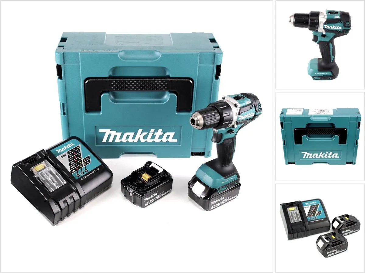 Makita DDF484RFJ Accu Schroefboormachine 18V - 2x Accu 3.0Ah