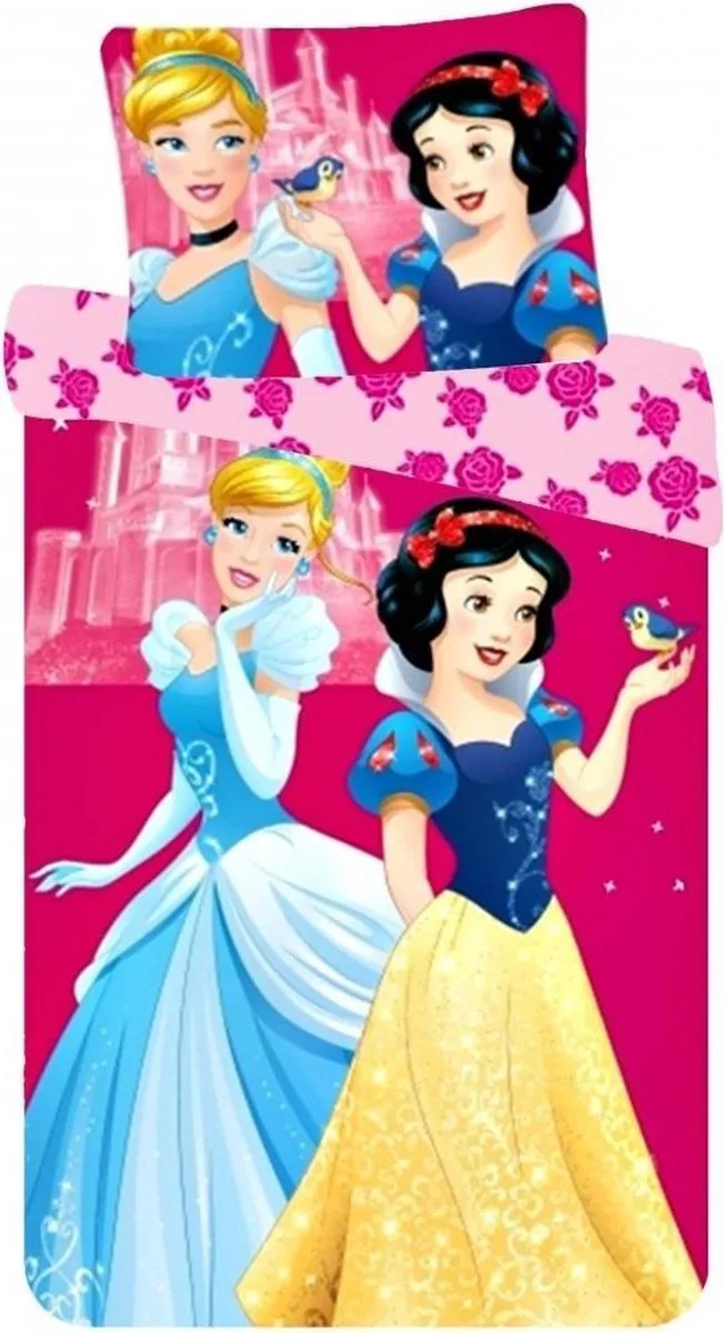 Disney Princess Peuterdekbedovertrek Assenpoester & Sneeuwwitje 90x140cm