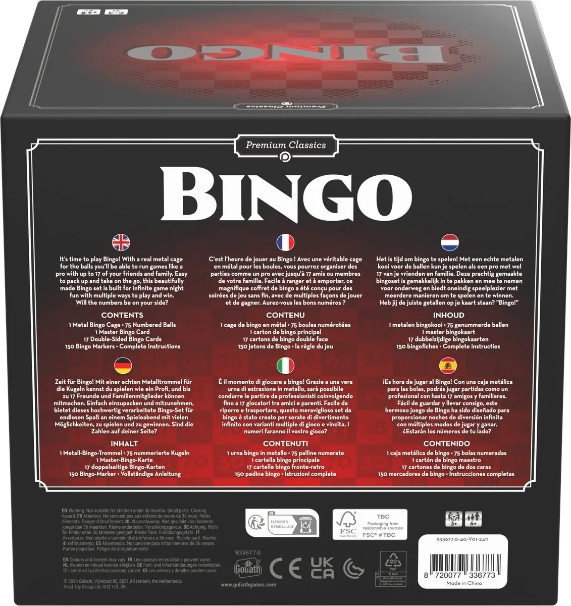 Goliath Classics Bingo Luxe Editie - 2 Spelers - MPN 933677