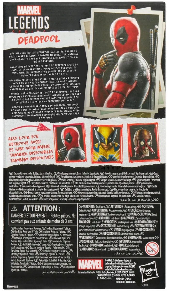 Hasbro Deadpool & Wolverine Action Figuur - Staand - Multi - afbeelding 6 van 6