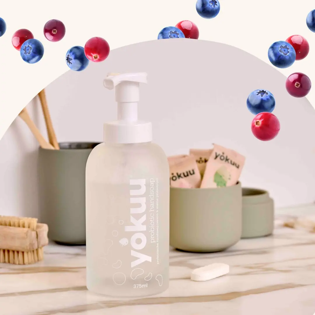 Yokuu Probiotische Vegan Handzeep - 1125ml (3x375ml) - Thijm & Zeezout/Wilde bessen/Komkommer & Munt