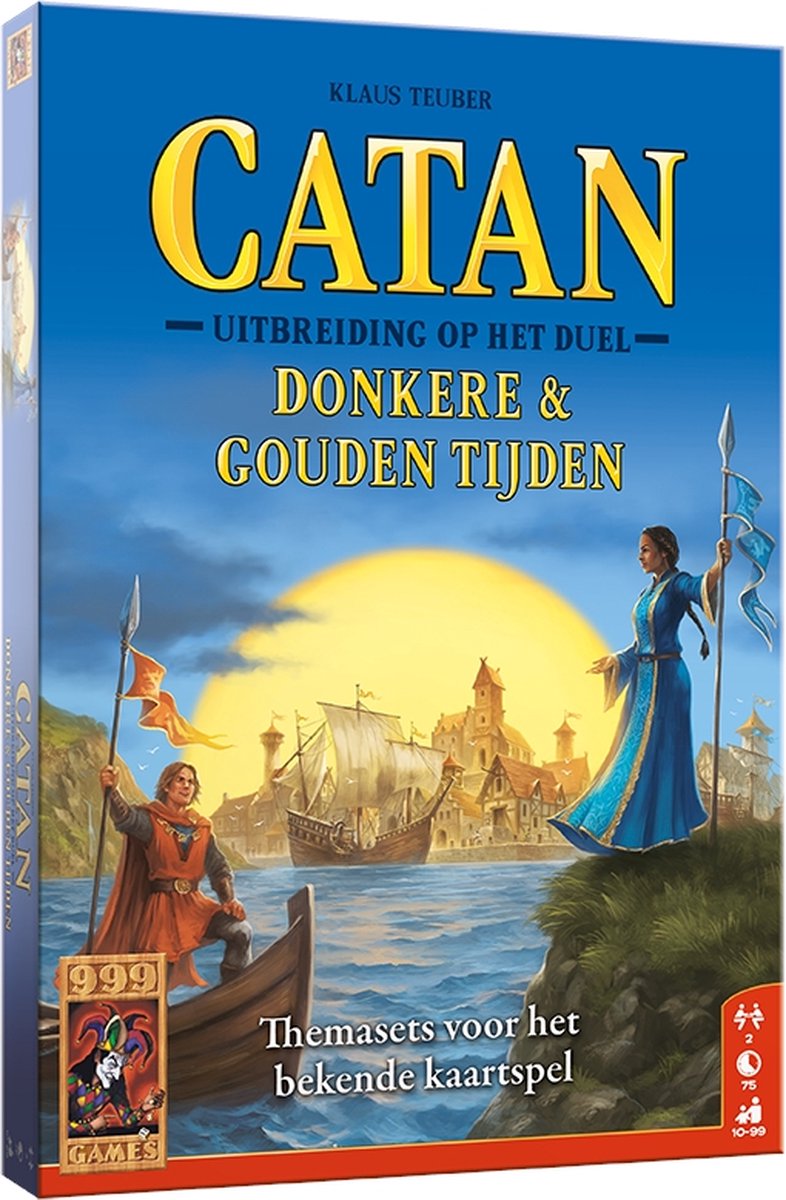 999 Games - Catan: Het Duel - Donkere & Gouden Tijden - Kaartspel - uitbreiding