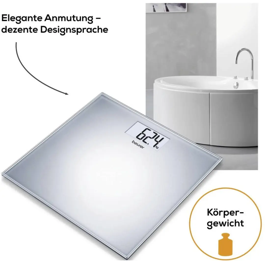 Beurer GS202 Personenweegschaal - 150kg - Grijs