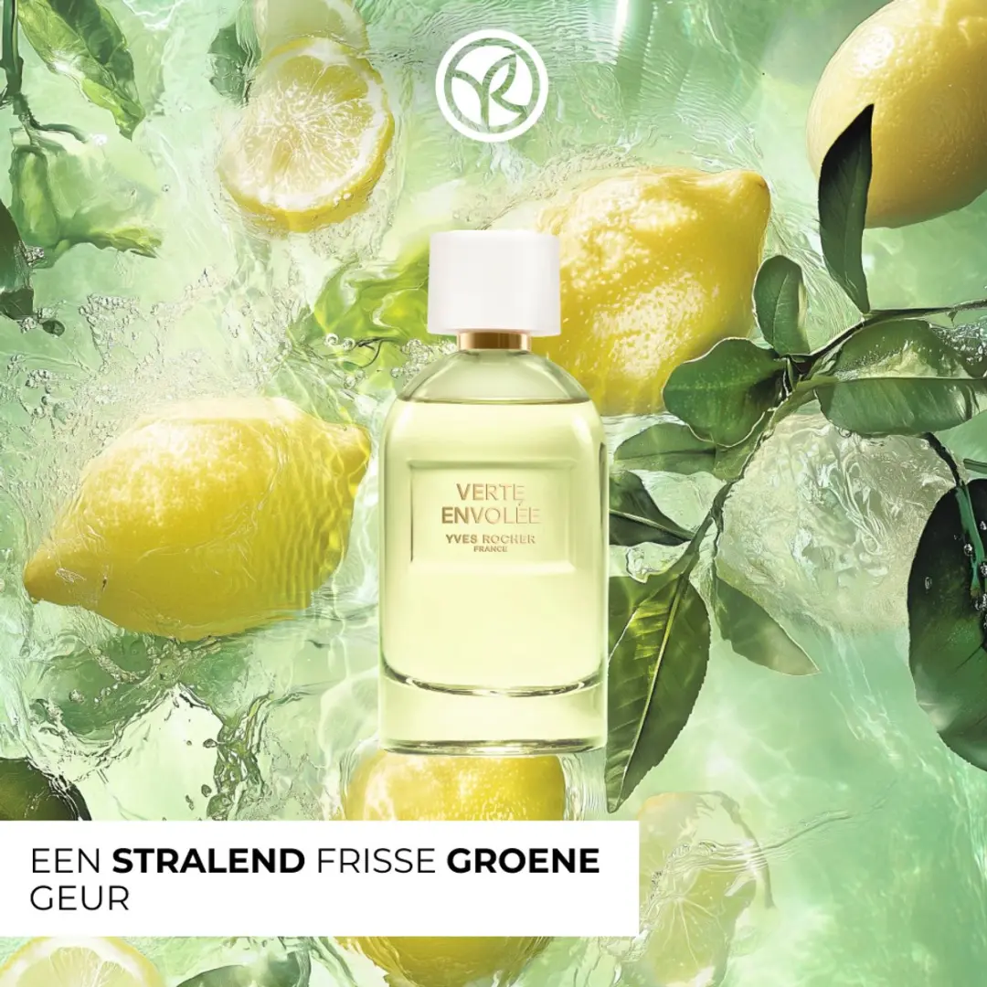 Yves Rocher Verte Envolée Damesparfum Eau de Parfum 100ml - Citroen Roos Zwarte Thee - afbeelding 6 van 6