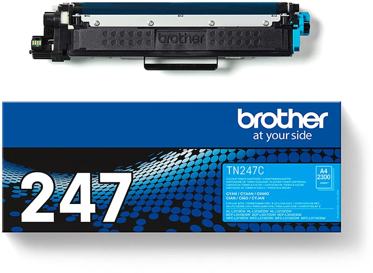 Brother TN-247C Tonercartridge - Cyaan - afbeelding 2 van 4