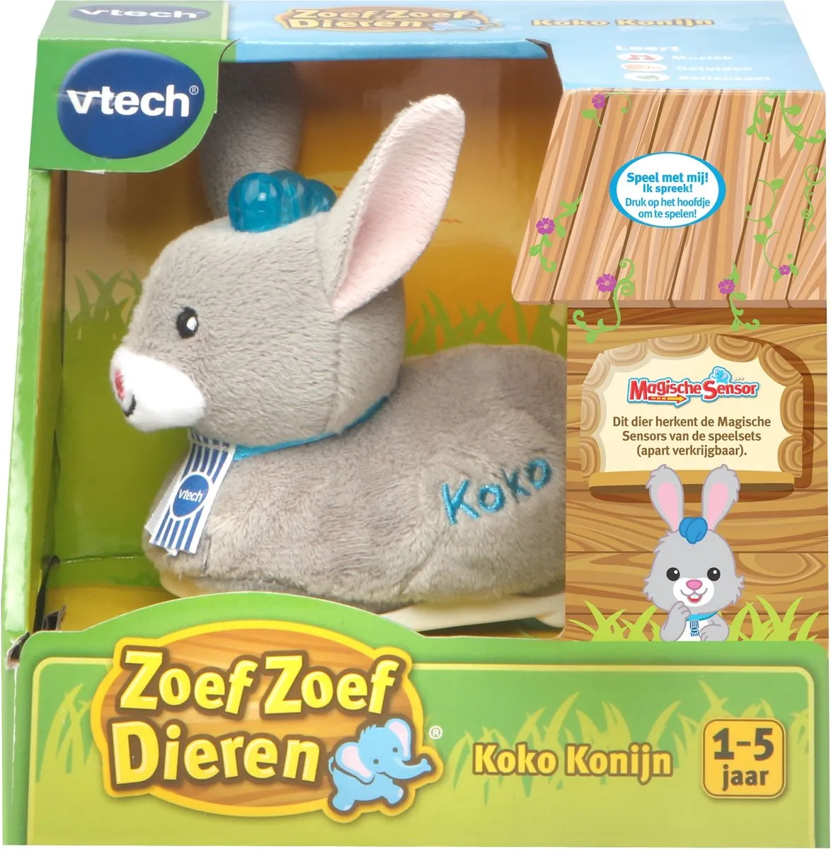VTech Zoef Zoef Dieren Pluche Koko Konijn - Speelfiguren