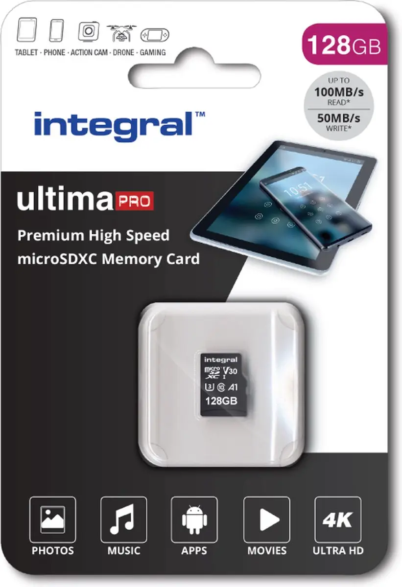 Integral INMSDX128G-100/90V30 Geheugenkaart 128GB