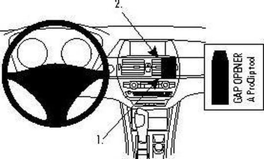 Brodit ProClip Autohouder BMW X5/X6 2007-2014 - Zwart