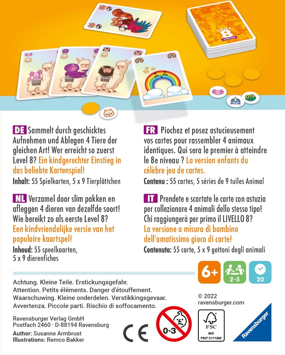 Ravensburger Level 8 Junior - Kaartspel