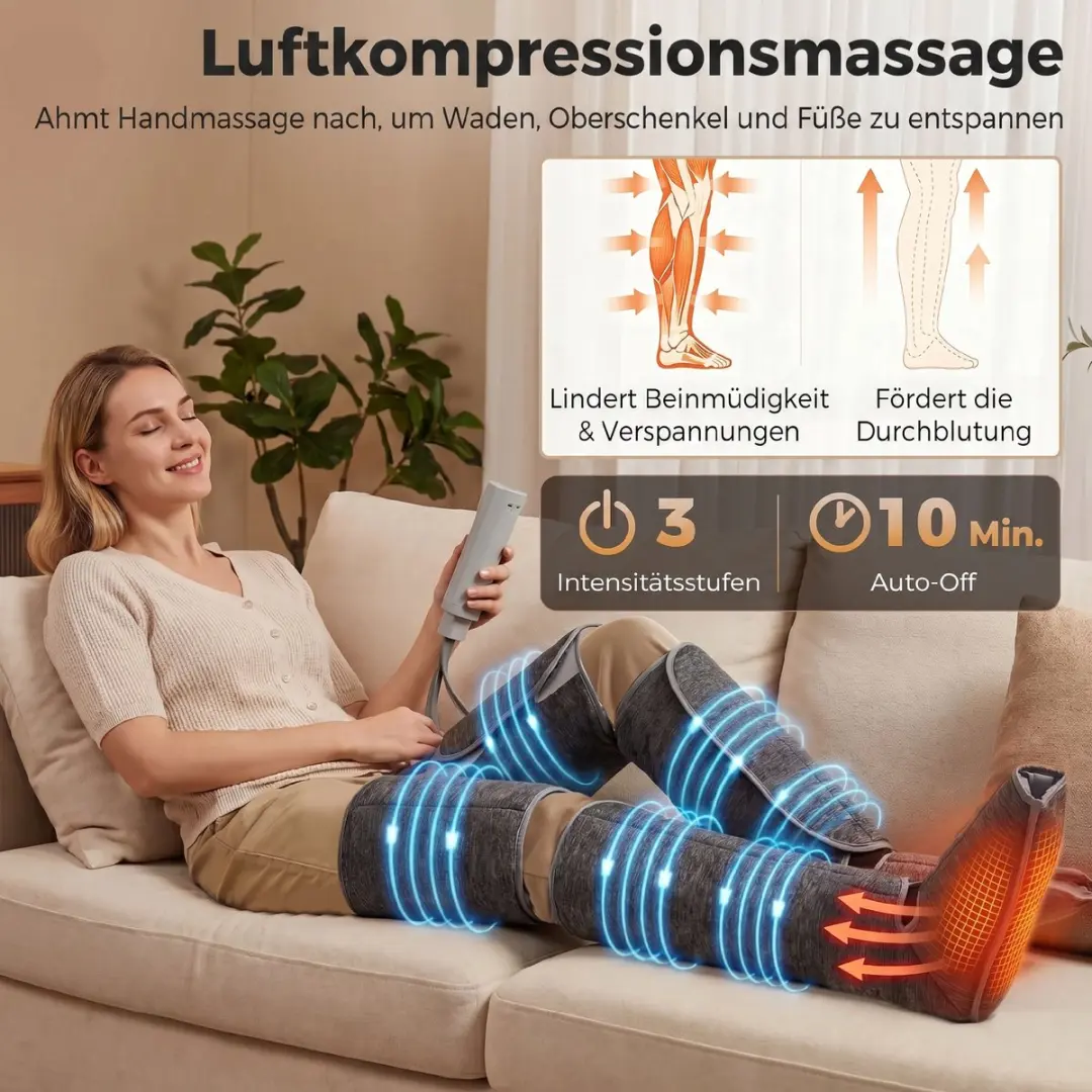 Homcom Been- en Voetmassageapparaat - Grijs