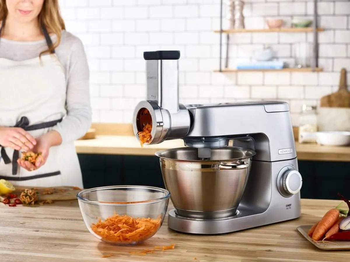 Kenwood KAX643ME Lage Snelheid Snij/Raspmolen - RVS - 5 Trommels