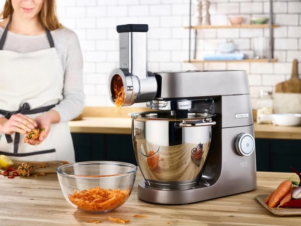 Kenwood KAX643ME Lage Snelheid Snij/Raspmolen - RVS - 5 Trommels