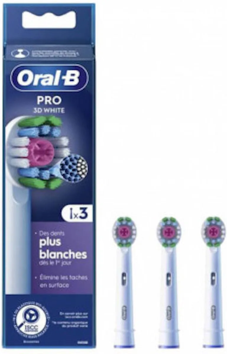 Oral-B 3D White Pro Opzetborstels 3 Stuks