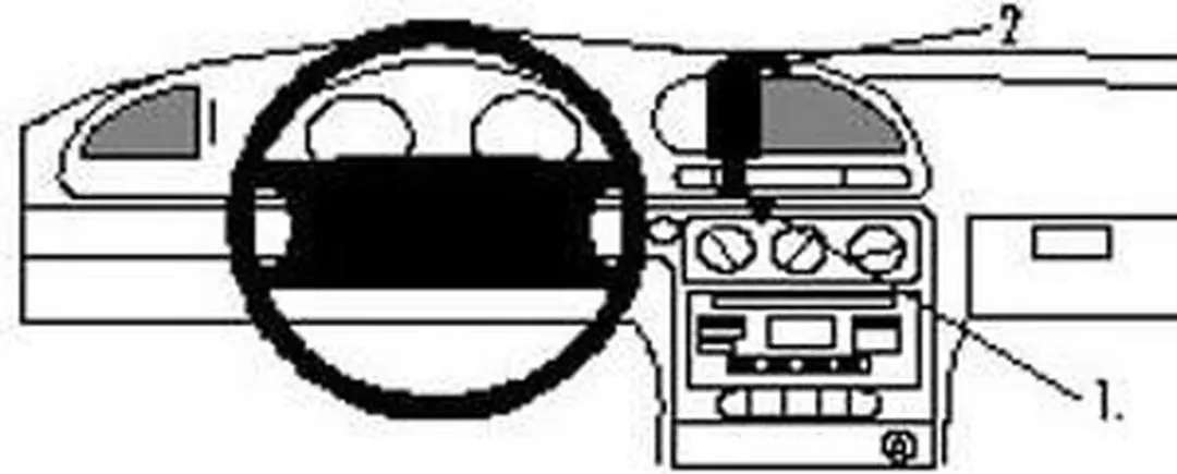 Brodit ProClip 852348 Ford Mondeo Center Mount
