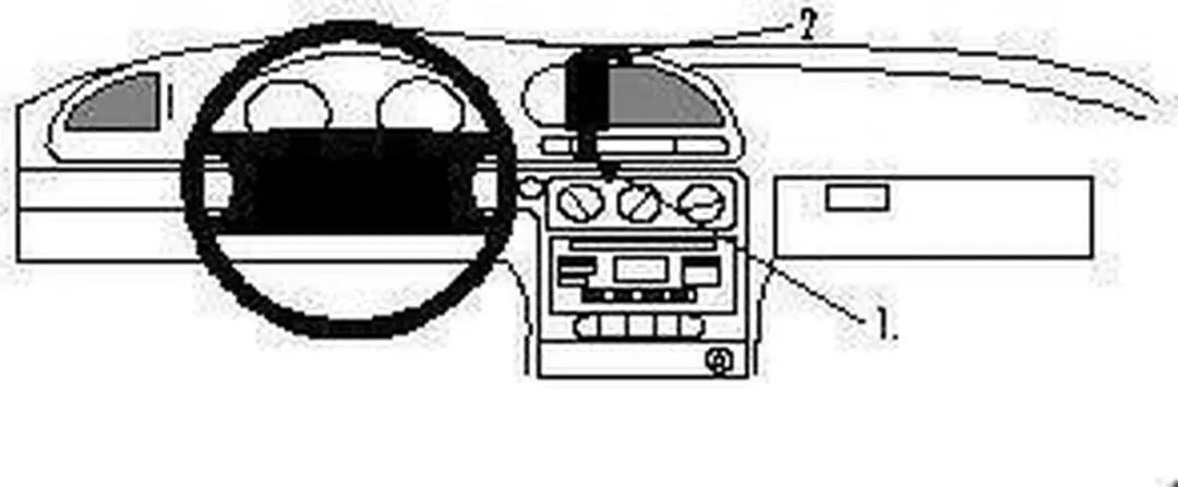 Brodit ProClip 852348 Ford Mondeo Center Mount - Zwart