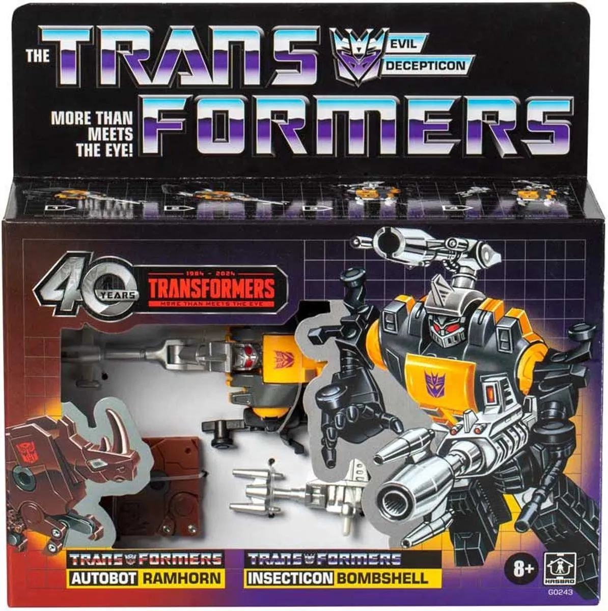 Hasbro Transformers G1 Retro Bombshell & Ramhorn 40th Anniversary