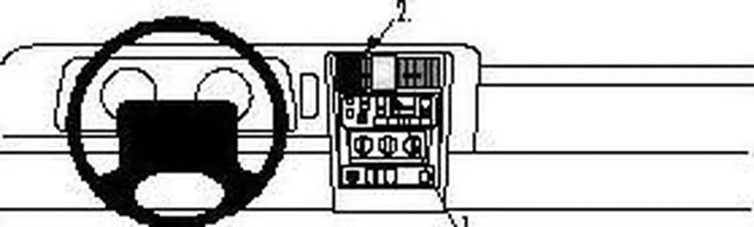 Brodit Proclip Jeep Cherokee 97-01 Center Mount - Zwart