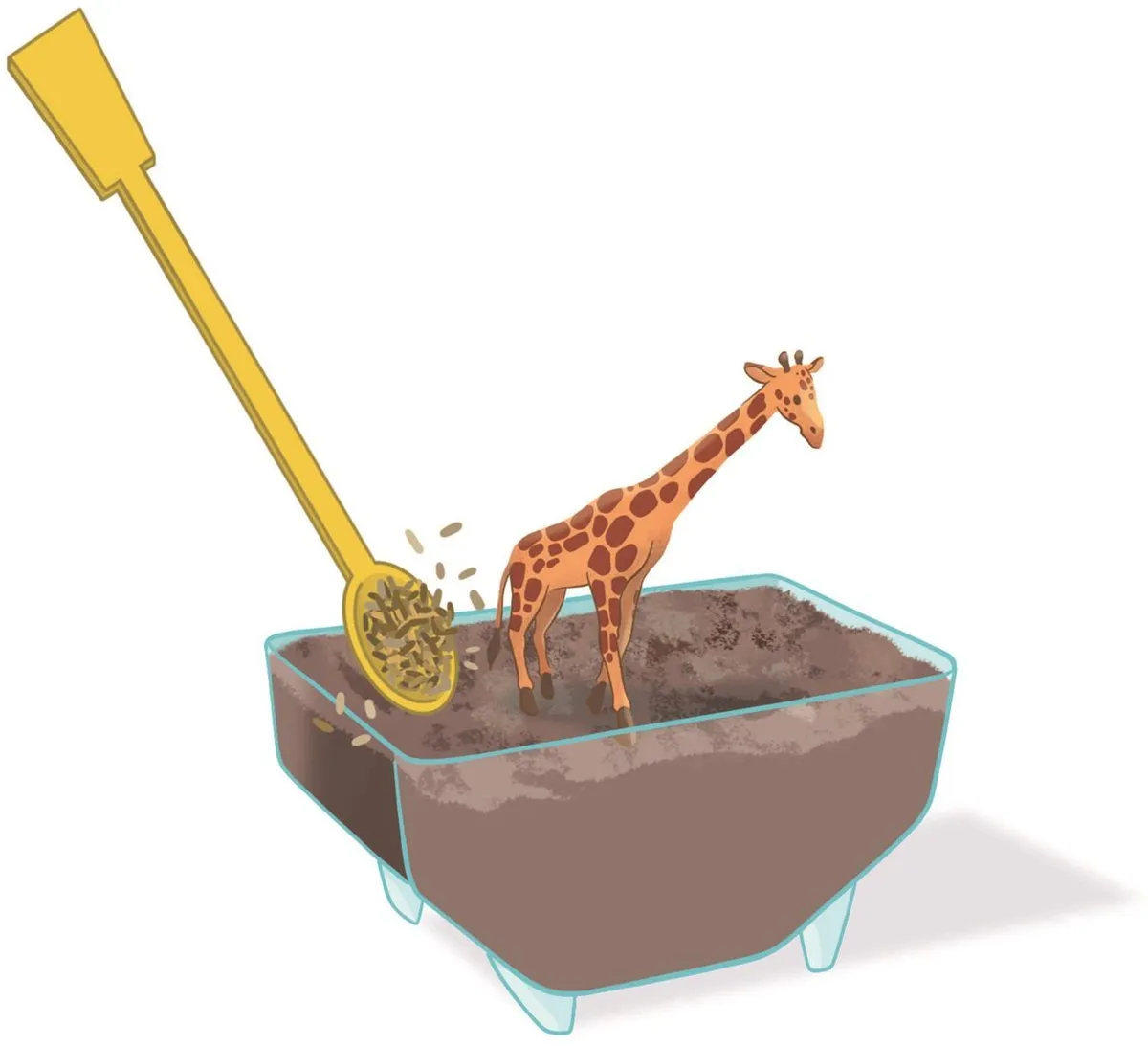 Clementoni Mini-Terrarium Giraf