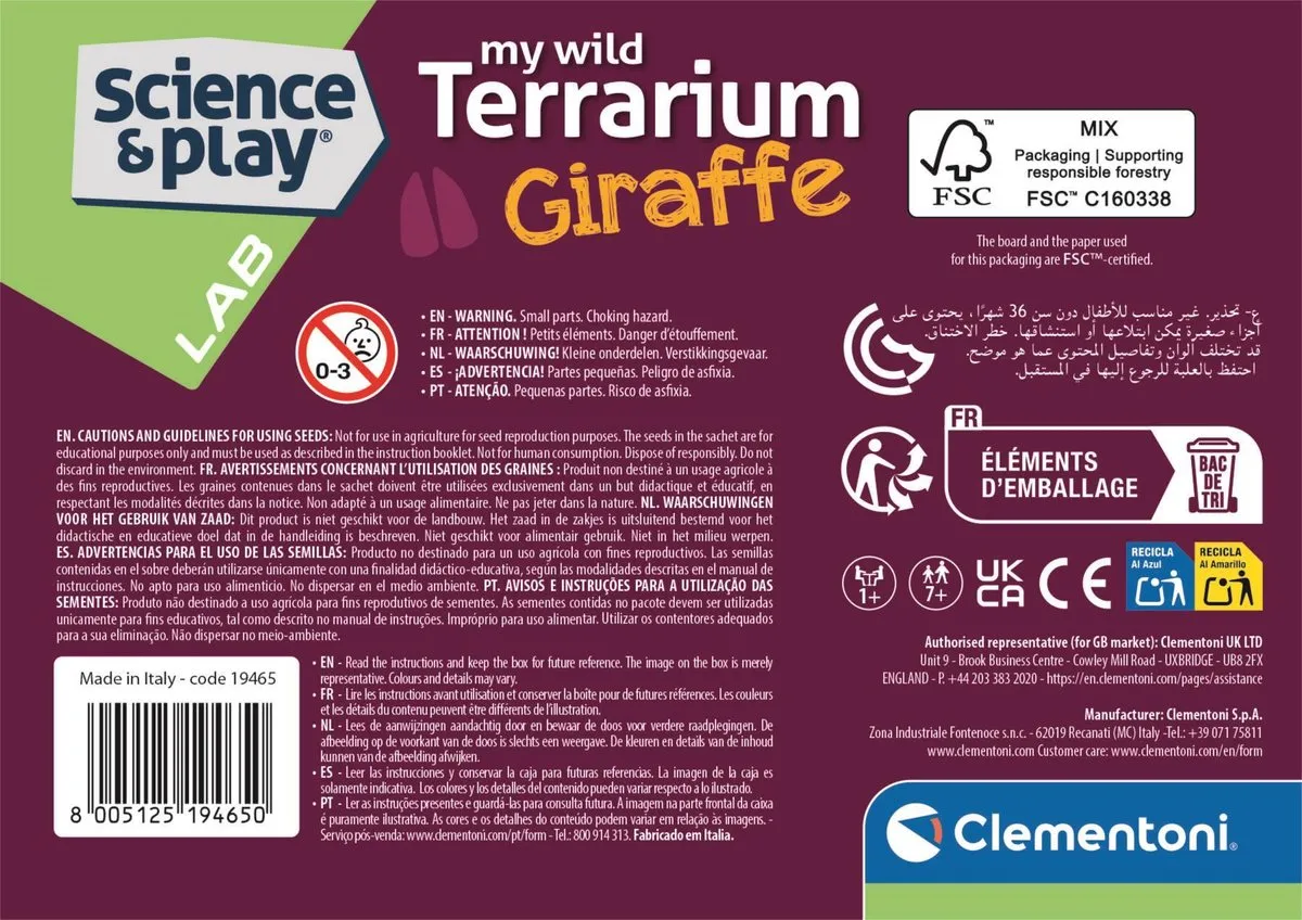 Clementoni Mini-Terrarium Giraf
