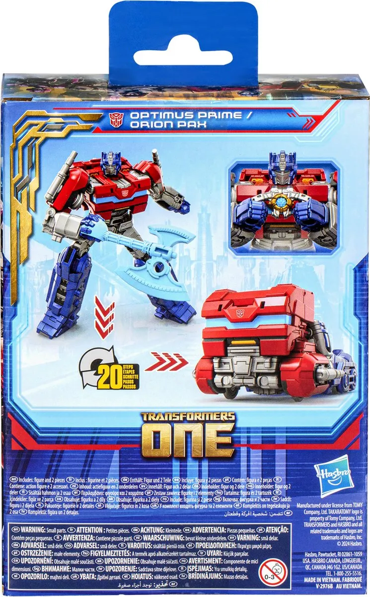 Hasbro Transformers One Optimus Prime/Orion Pax - Multi