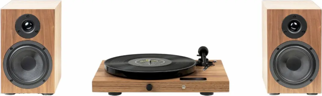 Pro-Ject Jukebox E1 Set Walnoot - Draaitafel met Speaker Box 5E