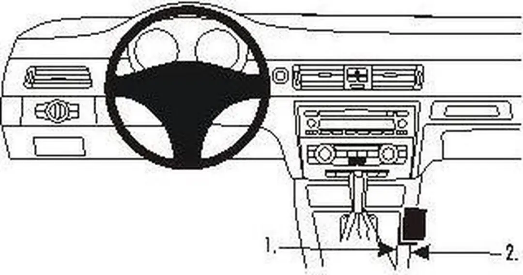 Brodit ProClip 833597 Houder - BMW 3-Serie E90/E91/E92/E93 2005-2012 - Zwart