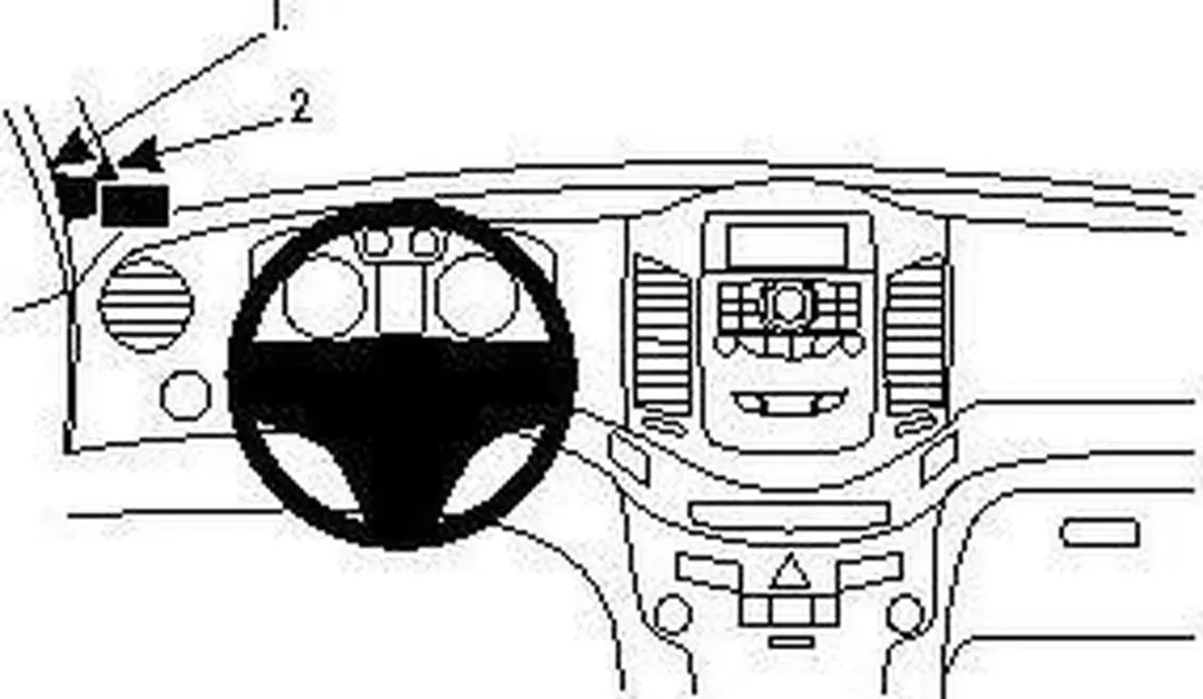 Brodit ProClip Chevrolet Orlando 2011-2014 Left Mount - 1 Stuks - Zwart