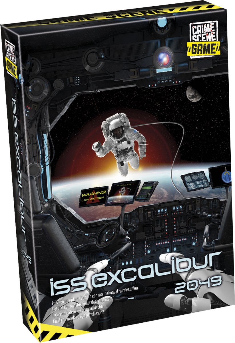 Tactic Crime Scene ISS Excalibur 2049 – Bordspel – Misdaadspel – Futuristisch Mysterie in de Ruimte – Diepgaand Onderzoek en Deductie – Crime Scene Serie – Game Storm Studio – 1 of Meer Spelers – Vanaf 18 Jaar