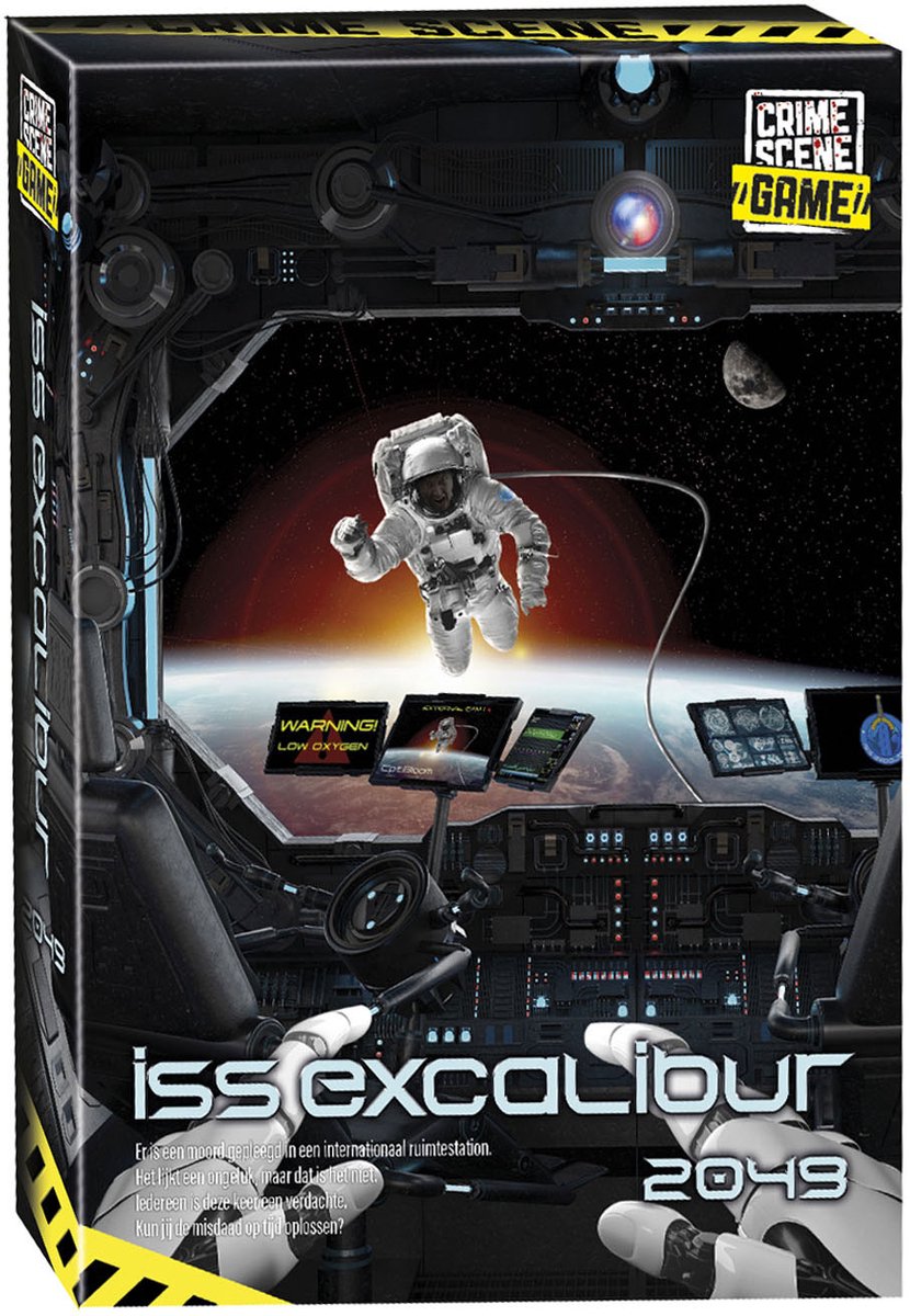 Tactic Crime Scene ISS Excalibur 2049 – Bordspel – Misdaadspel – Futuristisch Mysterie in de Ruimte – Diepgaand Onderzoek en Deductie – Crime Scene Serie – Game Storm Studio – 1 of Meer Spelers – Vanaf 18 Jaar