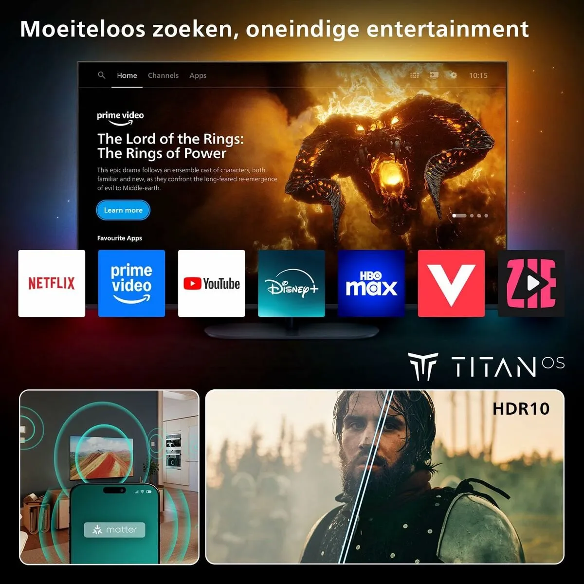 Philips 32PHS6000/12 32 inch HD Ready LED TV - Zwart - afbeelding 6 van 6