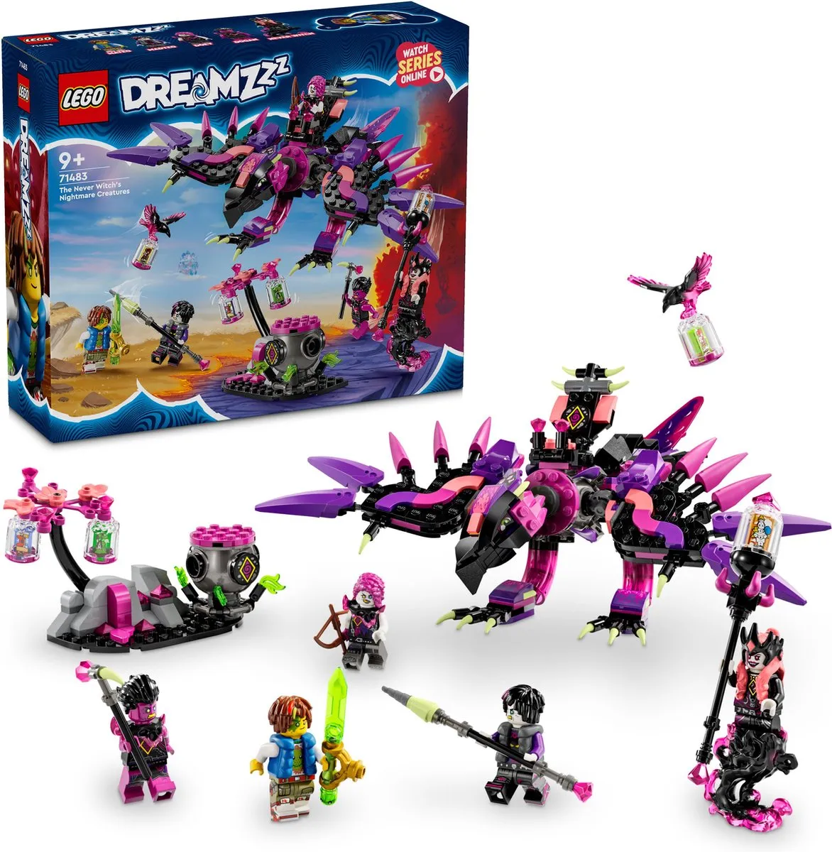 LEGO DREAMZzz Nachtmerriewezens 71483 - 457 Stukken - 8 Minifiguren