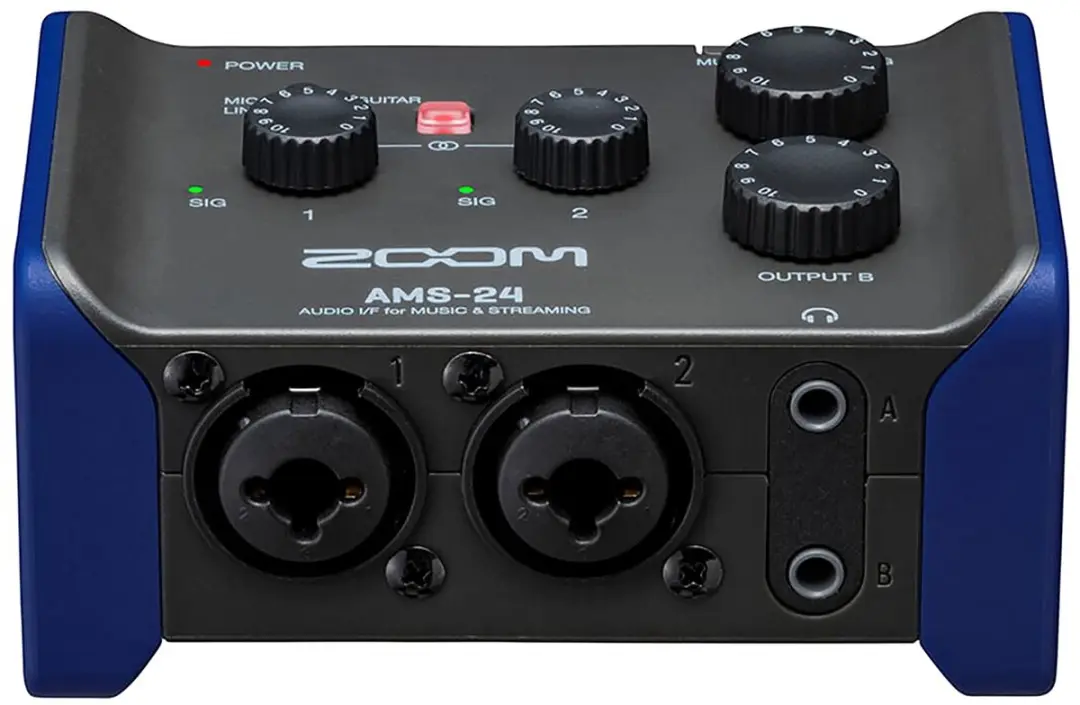 Zoom AMS-24 USB Audio Interface - 2x Line In/Out