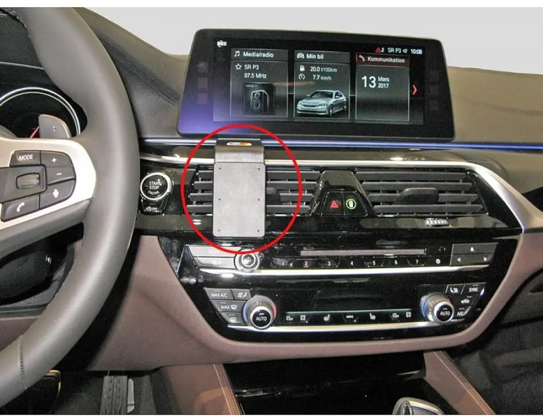 Brodit ProClip Center Mount Houder - BMW 5-Serie G30/G31 & 6-Serie GT G32 - Zwart